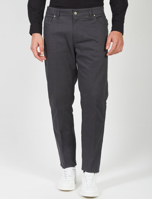 Five-pocket trousers in twill