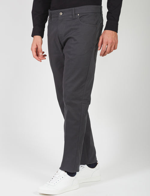 Five-pocket trousers in twill