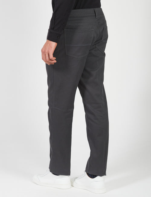 Five-pocket trousers in twill