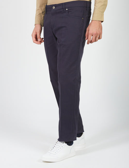 Five-pocket trousers in twill