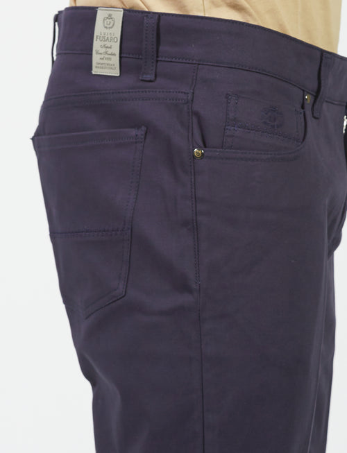 Five-pocket trousers in twill