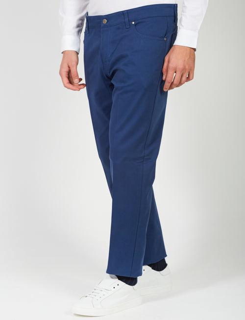 Five-pocket trousers in twill