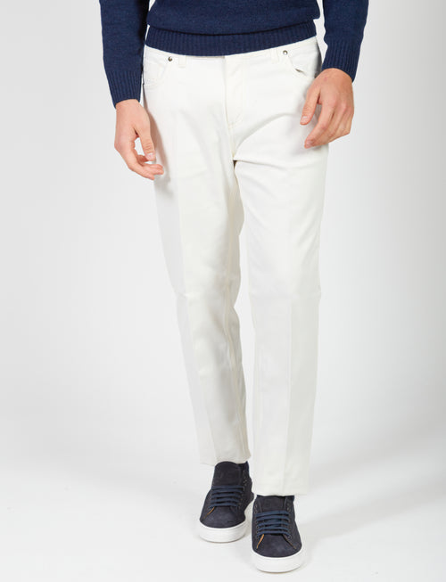 Five-pocket trousers in twill