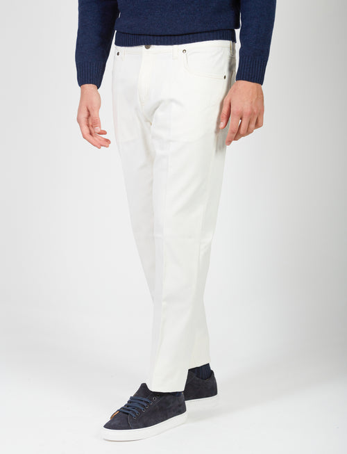 Five-pocket trousers in twill