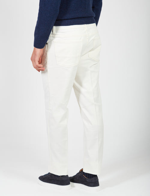 Five-pocket trousers in twill