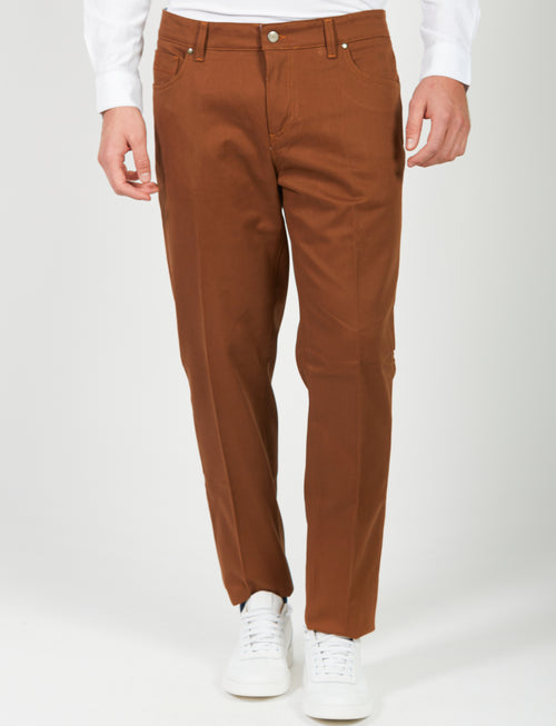 Pantalone cinque tasche in twill