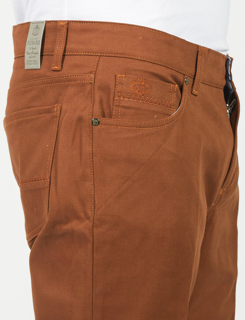 Pantalone cinque tasche in twill