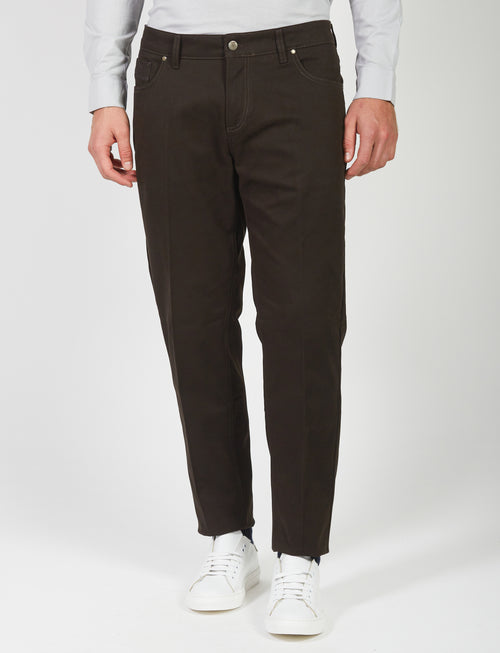 Pantalone cinque tasche in twill