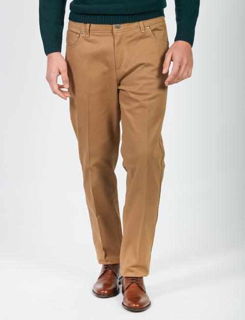 Five-pocket trousers in twill