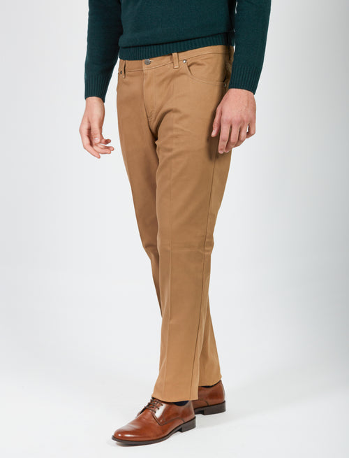 Five-pocket trousers in twill