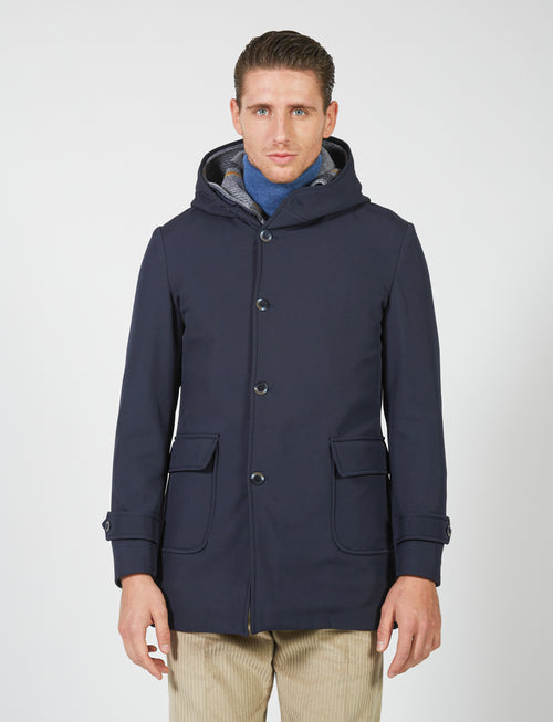 Removable parka with hood