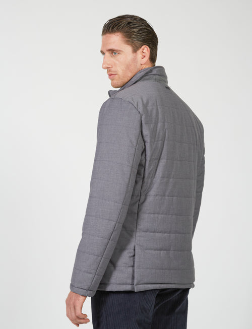 Quilted jacket in technical fabric