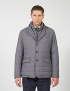 Quilted jacket in technical fabric