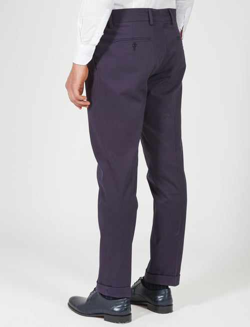 Pantalone con pinces tessuto in raso