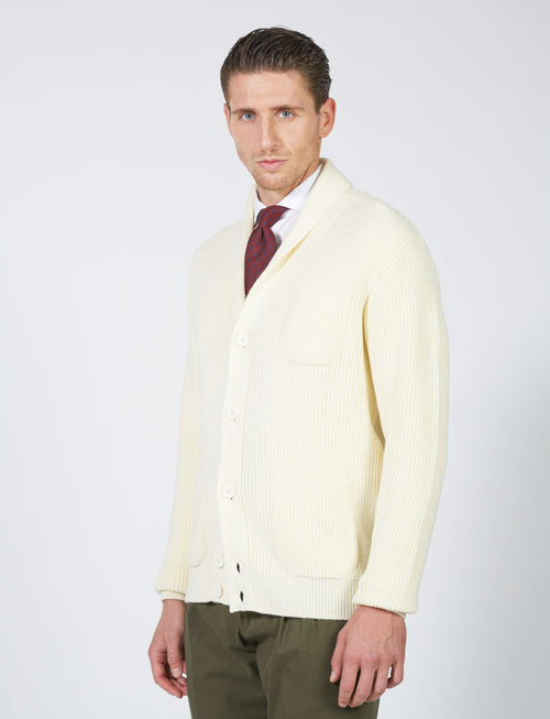 Shawl collar cardigan