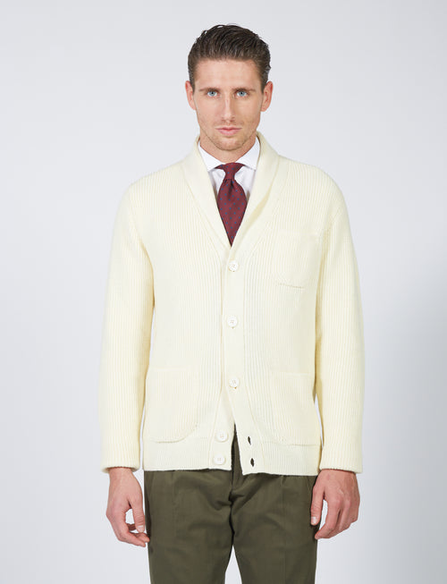 Shawl collar cardigan