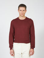 Merino wool crew neck sweater