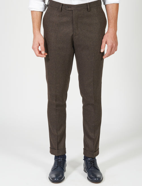 Wool flannel trousers