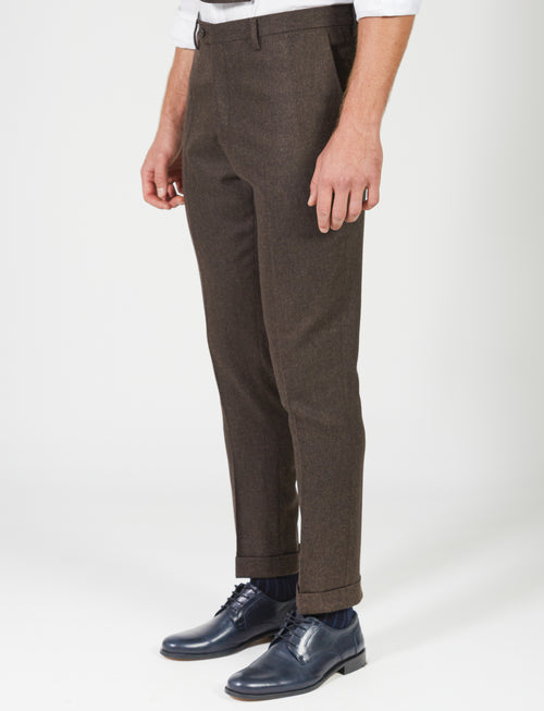 Wool flannel trousers