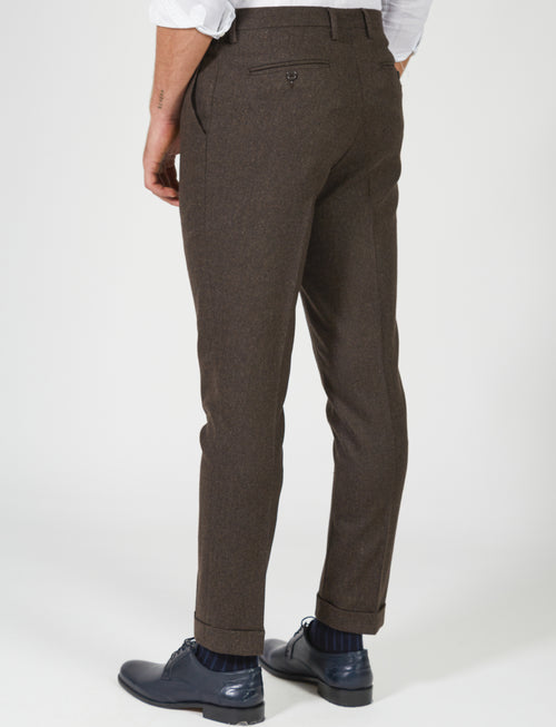 Wool flannel trousers