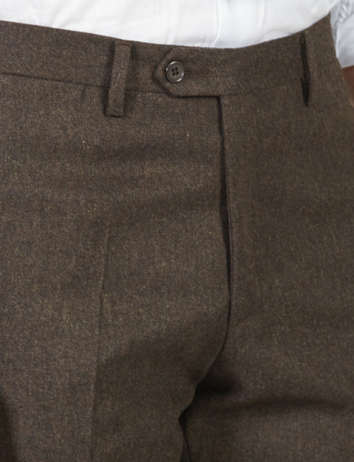 Wool flannel trousers