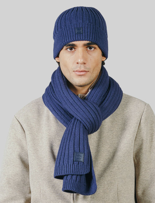 English ribbed scarf