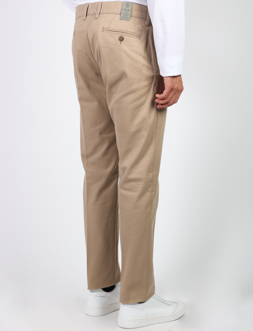 Stretch cotton twill trousers