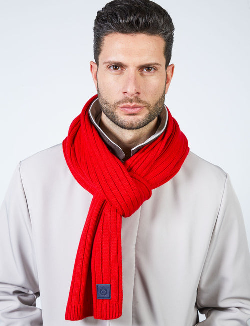 English ribbed scarf