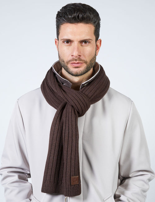 English ribbed scarf