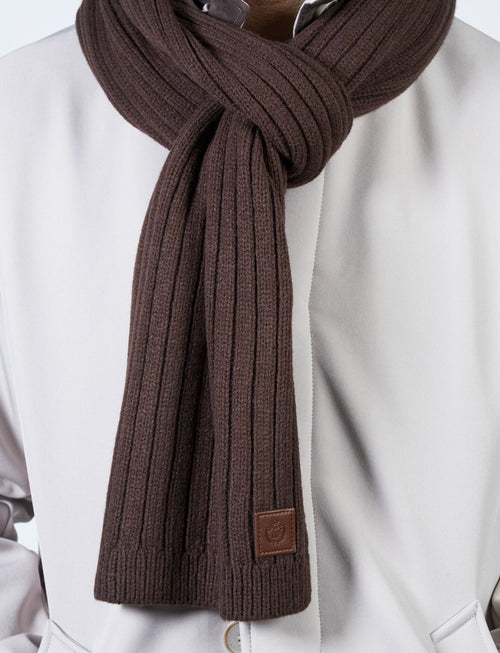 English ribbed scarf