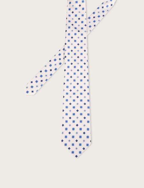 Cravatta stampa geometrica_Luigi Fusaro