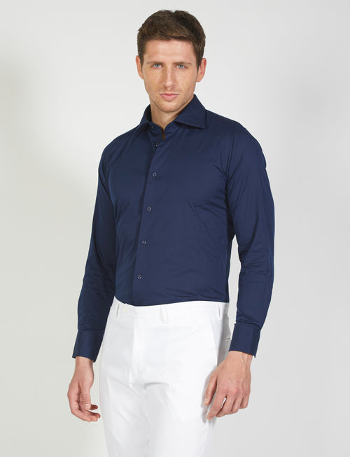 Camicia in cotone twill