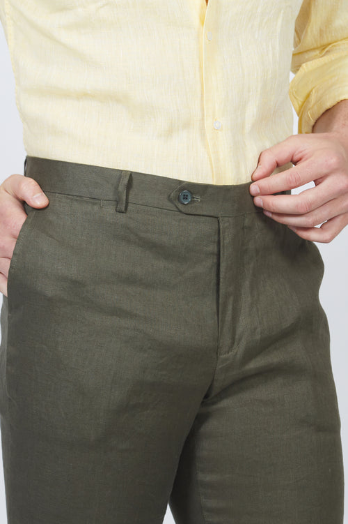 Pantalone in 100% lino