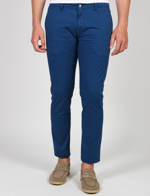 Pantalone in twill di cotone stretch