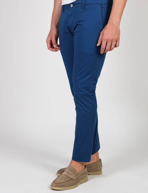 Pantalone in twill di cotone stretch