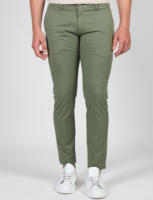 Pantalone in twill di cotone stretch