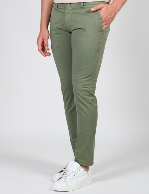 Pantalone in twill di cotone stretch