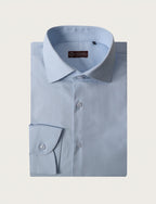 Plain embossed cotton shirt