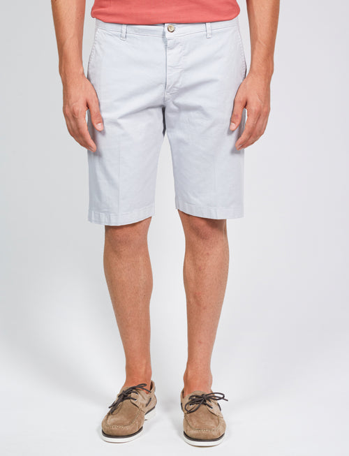 Solid color Bermuda shorts in cotton