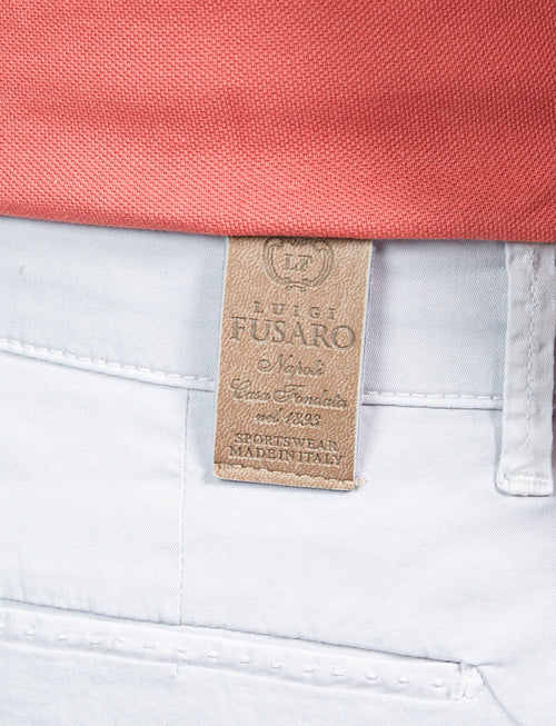 Solid color Bermuda shorts in cotton