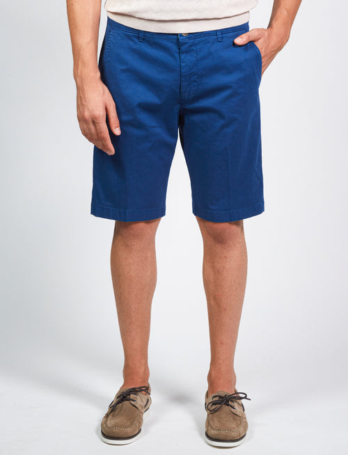 Solid color Bermuda shorts in cotton