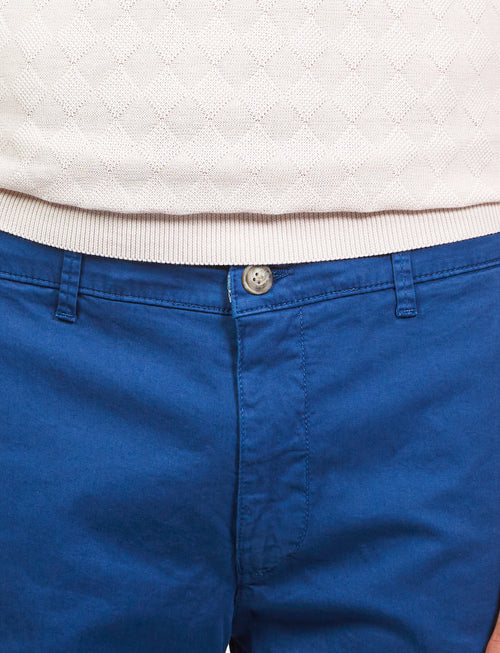 Solid color Bermuda shorts in cotton