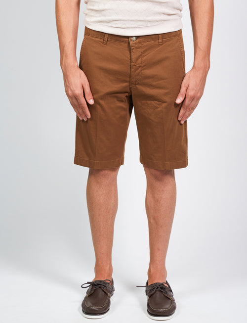 Solid color Bermuda shorts in cotton