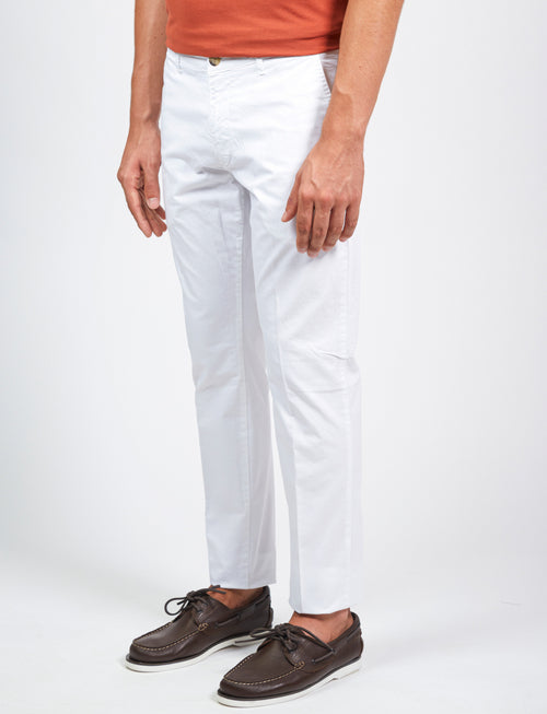 Pantalone in twill di cotone stretch