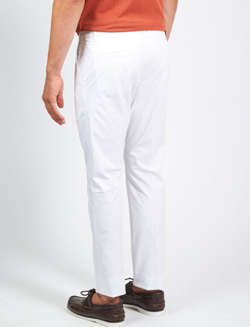 Pantalone in twill di cotone stretch