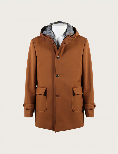 Parka sfoderabile con cappuccio