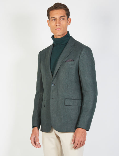 Single-breasted, two-button rope jacket 