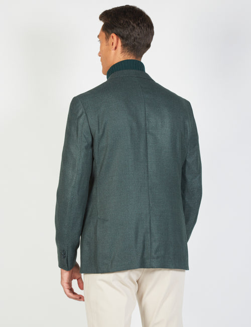 Single-breasted, two-button rope jacket 