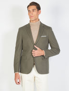 Solid color dobby knit jacket 