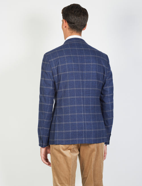 Wool Blend Checked Jacket 